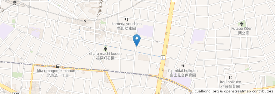 Mapa de ubicacion de 品川区立中延第二在宅介護支援センター en Japan, Tokyo.
