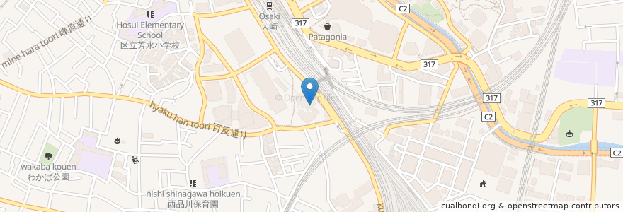 Mapa de ubicacion de 品川区立大崎在宅介護支援センター en Giappone, Tokyo, 品川区.