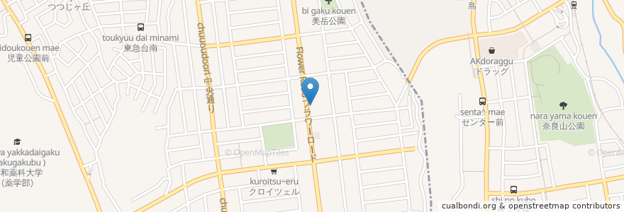 Mapa de ubicacion de 在宅介護支援センター成瀬 en Japan, 神奈川県, 東京都, Yokohama, 青葉区.