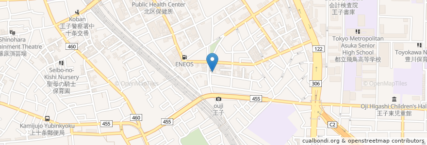 Mapa de ubicacion de 社会福祉法人光照園　王子光照苑 en Japon, Tokyo, 北区.