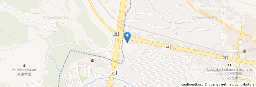 Mapa de ubicacion de 多摩市一ノ宮在宅介護支援センター en Japão, Tóquio, 多摩市.