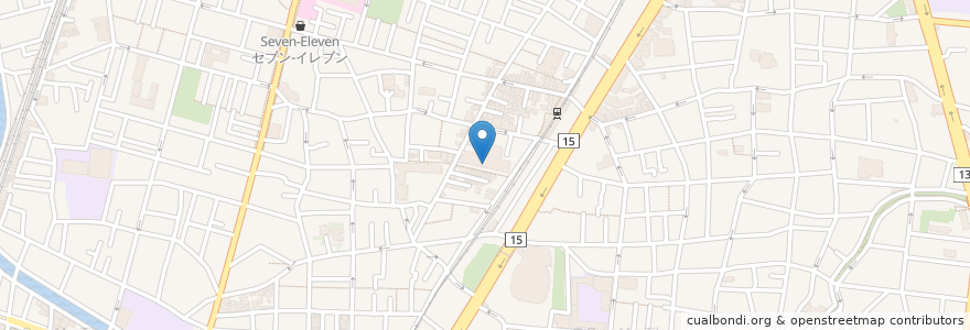 Mapa de ubicacion de 大田区在宅介護支援センター蒲田 en Japão, Tóquio, 大田区.