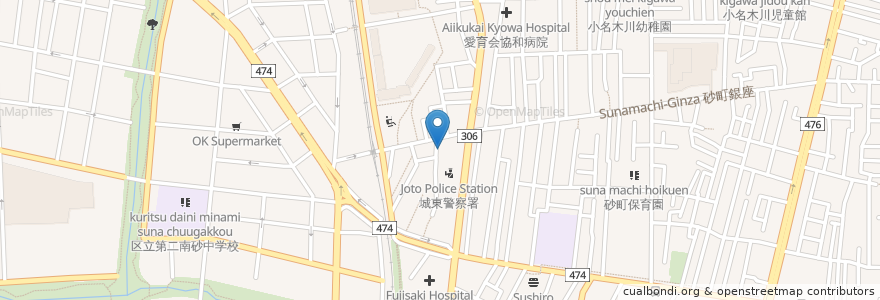 Mapa de ubicacion de 寿園在宅介護支援センター en Japon, Tokyo, 江東区.
