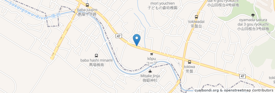 Mapa de ubicacion de 小山在宅介護支援センター美郷 en 日本, 東京都, 相模原市, 町田市.