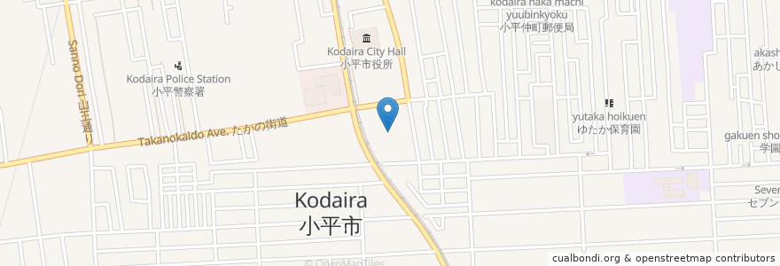 Mapa de ubicacion de 小平市福祉会館 en Япония, Токио, Кодайра.