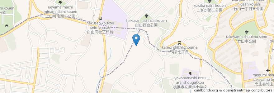 Mapa de ubicacion de 幸陽園 en 일본, 가나가와현, 요코하마시, 旭区.