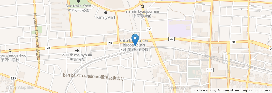 Mapa de ubicacion de 府中市在宅介護支援センター en اليابان, 東京都, 府中市.