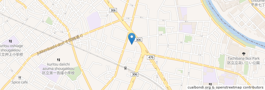 Mapa de ubicacion de 文花会館長寿室 en 日本, 東京都, 墨田区.
