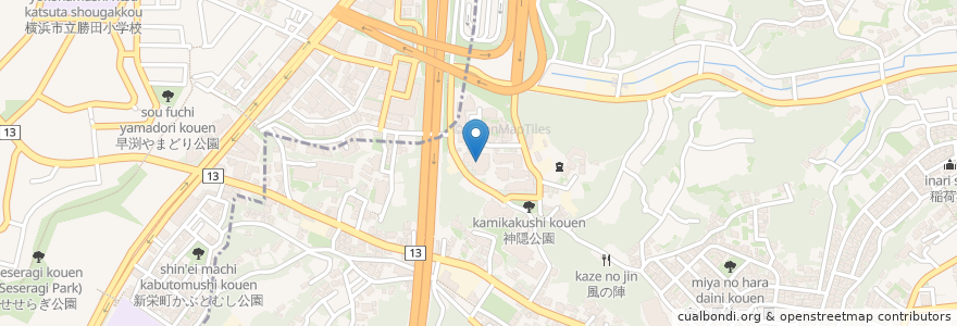 Mapa de ubicacion de 新吉田地域ケアプラザ en Japon, Préfecture De Kanagawa, 横浜市, 港北区.