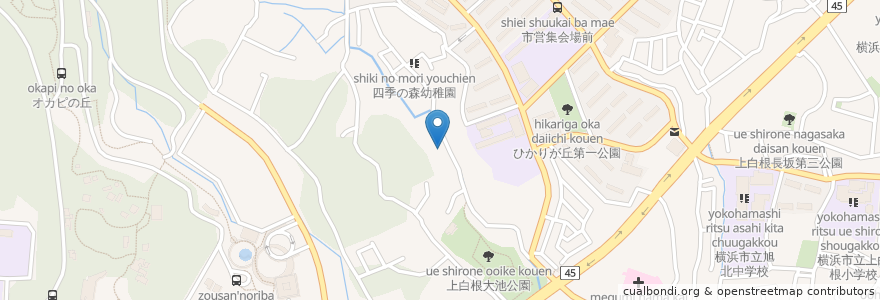Mapa de ubicacion de 旭児童ホーム en Japonya, 神奈川県, 横浜市, 旭区.
