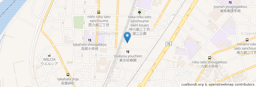 Mapa de ubicacion de 春風寮 en Japón, Tokio, Ota.