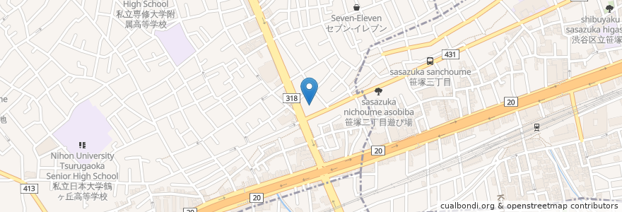 Mapa de ubicacion de 杉並区立あすなろ作業所 en Giappone, Tokyo, 杉並区.