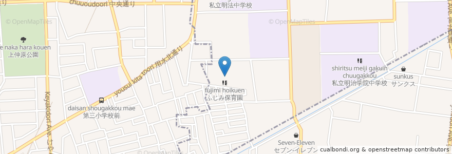 Mapa de ubicacion de 村山荘 en 日本, 東京都, 東村山市.