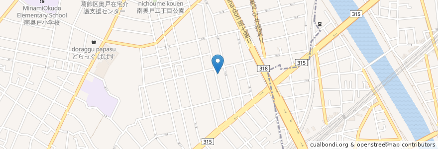Mapa de ubicacion de 東奥戸敬老館 en Japonya, 東京都, 葛飾区.