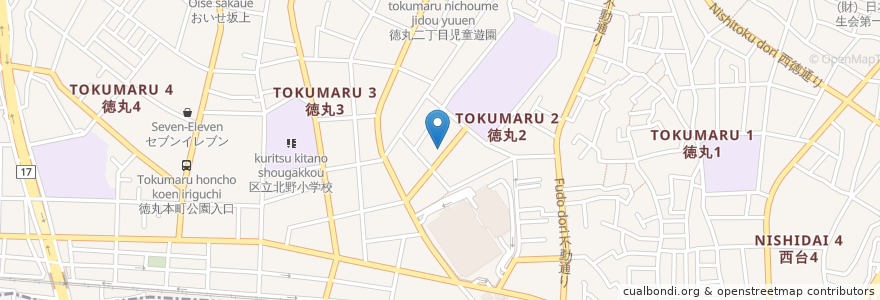 Mapa de ubicacion de 板橋区立徳丸ふれあい館 en 日本, 東京都, 板橋区.