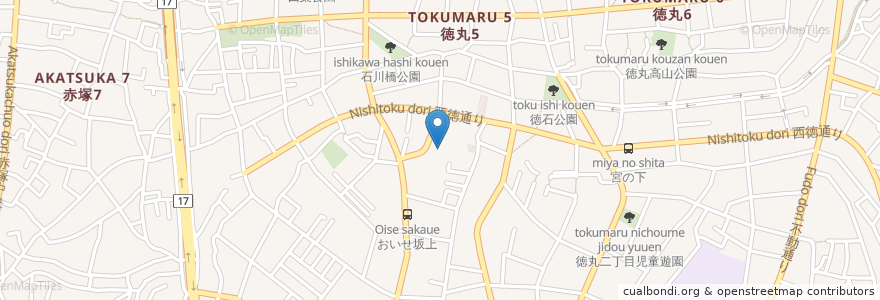 Mapa de ubicacion de 板橋区立徳丸福祉園 en Jepun, 東京都, 板橋区.
