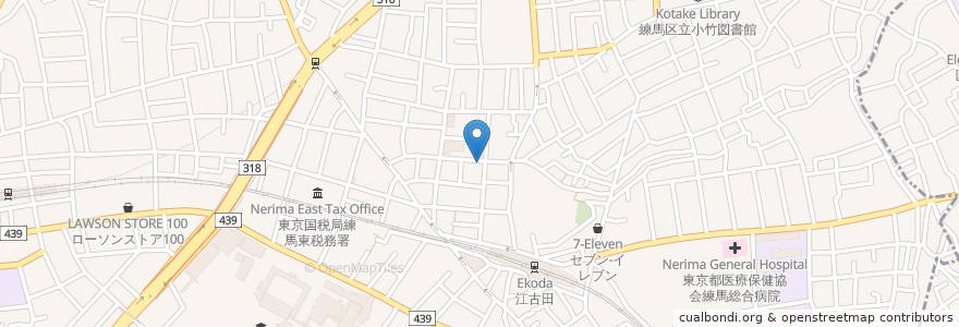 Mapa de ubicacion de 栄町敬老館 en ژاپن, 東京都, 練馬区.