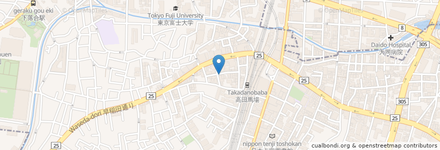 Mapa de ubicacion de 桜雲会点字出版所 en Япония, Токио, Синдзюку.