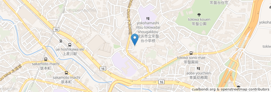 Mapa de ubicacion de 横浜家庭学園 en 日本, 神奈川縣, 横滨市, 保土ヶ谷区.