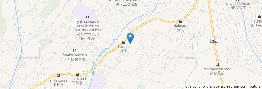 Mapa de ubicacion de 横浜市下和泉地域ケアプラザ en Япония, Канагава, Йокогама, Идзуми.