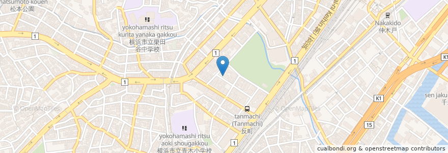 Mapa de ubicacion de 横浜市反町地域ケアセンター en Japan, Kanagawa Prefecture, Yokohama, Kanagawa Ward.