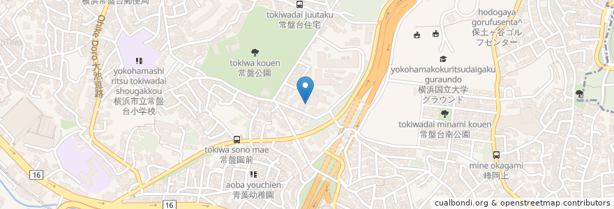 Mapa de ubicacion de 横浜市恵風ホーム en Japón, Prefectura De Kanagawa, Yokohama, 保土ヶ谷区.