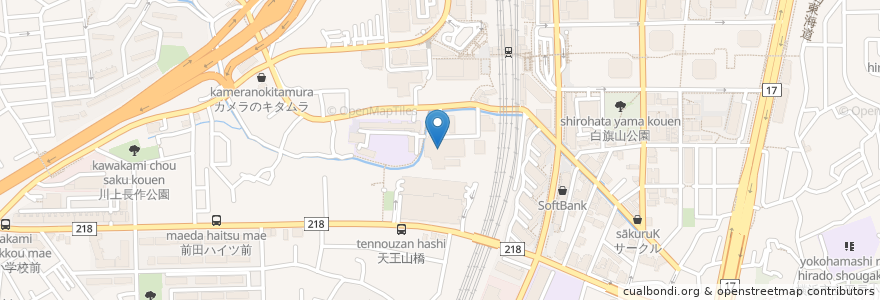Mapa de ubicacion de 横浜市戸塚地域療育センター知的障害児通園施設 en Japan, Kanagawa Prefecture, Yokohama, Totsuka Ward.