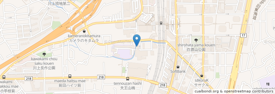 Mapa de ubicacion de 横浜市東戸塚地域ケアプラザ en Japón, Prefectura De Kanagawa, Yokohama, 戸塚区.