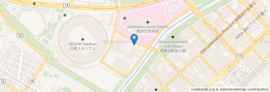 Mapa de ubicacion de 横浜市総合リハビリテーションセンター知的障害児通園施設 en Japan, Kanagawa Prefecture, Yokohama, Kohoku Ward.