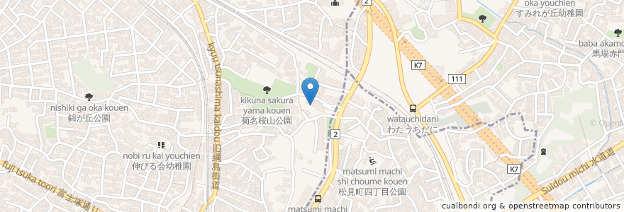 Mapa de ubicacion de 横浜市菊名寿楽荘 en Jepun, 神奈川県, 横浜市, 港北区.