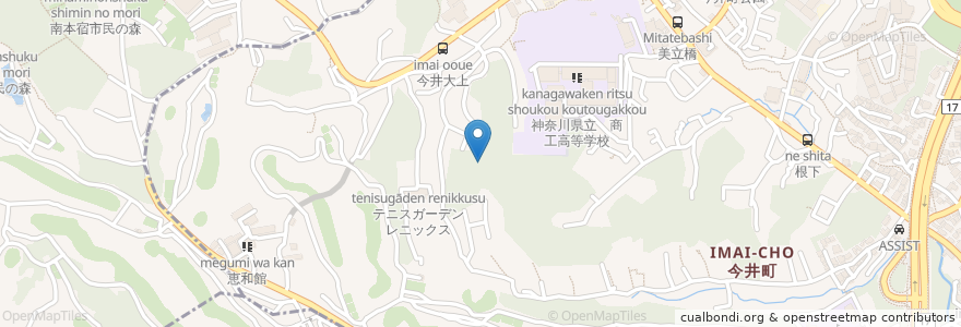 Mapa de ubicacion de 横浜白光会　特別養護老人ホーム今井の郷 en Japan, Kanagawa Prefecture, Yokohama, Hodogaya Ward.