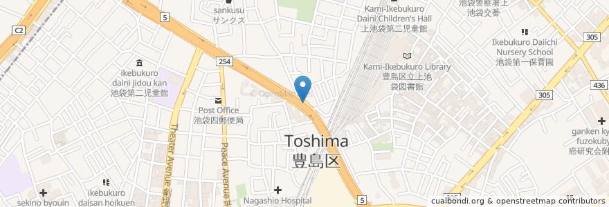 Mapa de ubicacion de 池袋本町一丁目児童遊園 en Япония, Токио, Тосима.