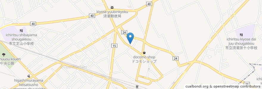 Mapa de ubicacion de 清瀬市立清瀬市民センター en Japan, Tokio, 清瀬市.