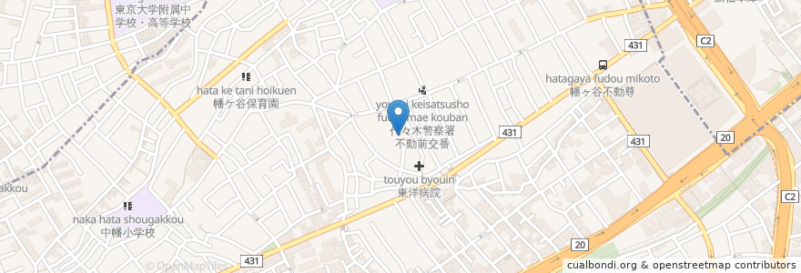 Mapa de ubicacion de 渋谷区児童福祉センター en Giappone, Tokyo, Shibuya.