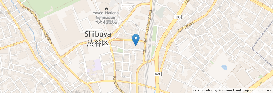Mapa de ubicacion de 渋谷区高齢者ケアセンター en Япония, Токио, Сибуя.
