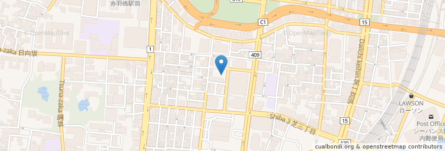 Mapa de ubicacion de 港区立芝在宅介護支援センター en Япония, Токио, Минато.