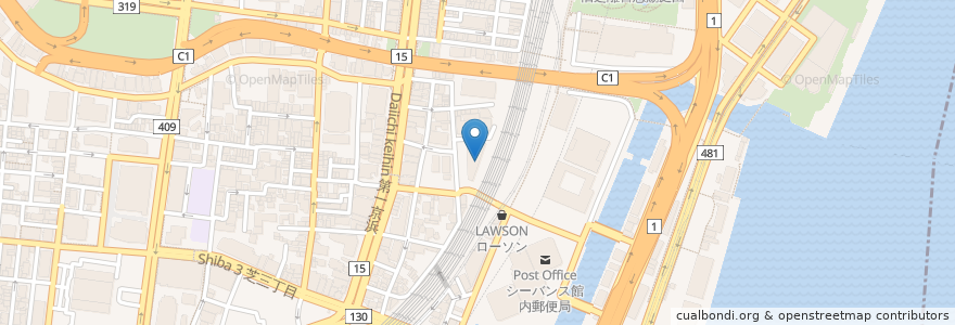 Mapa de ubicacion de 港区立障害保健福祉センター en Japão, Tóquio, 港区.