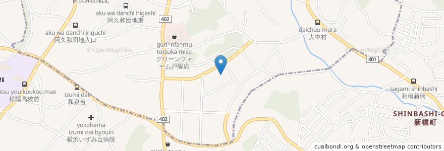 Mapa de ubicacion de 特別養護老人ホーム　みなみの苑 en 日本, 神奈川県, 横浜市.