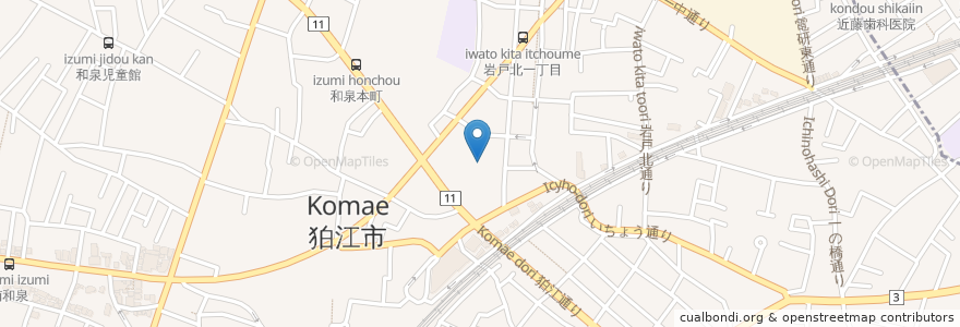 Mapa de ubicacion de 狛江市在宅介護統括支援センター en 日本, 东京都/東京都, 狛江市.