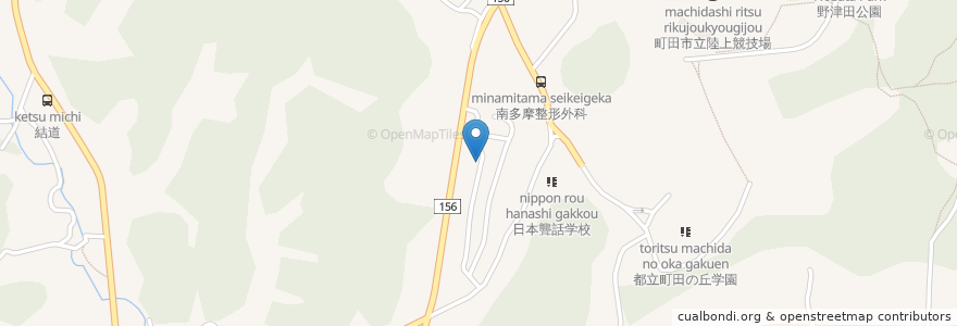 Mapa de ubicacion de 町田荘 en Япония, Токио, Матида.