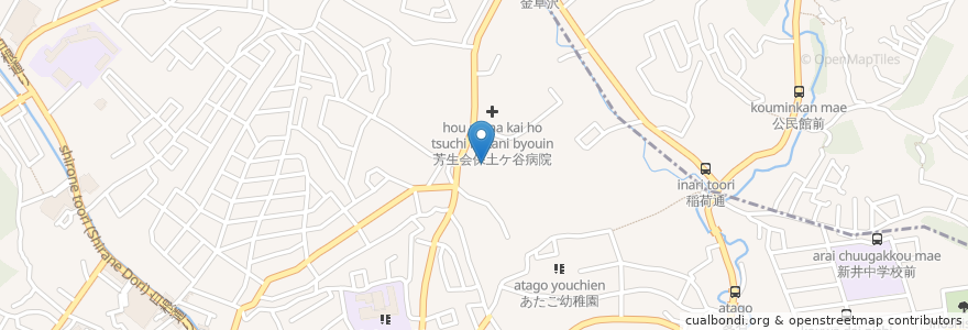Mapa de ubicacion de 白根学園成人寮 en Japon, Préfecture De Kanagawa, 横浜市, 旭区.