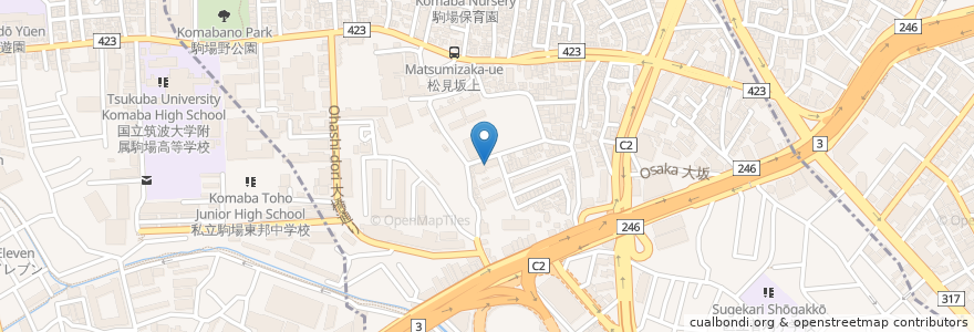 Mapa de ubicacion de 目黒区大橋在宅介護支援センター en Japan, 東京都, 目黒区.