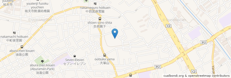 Mapa de ubicacion de 目黒診療所 en Japonya, 東京都, 目黒区.