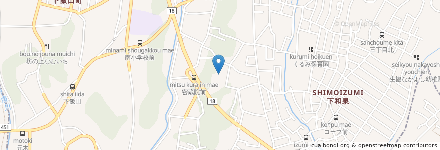 Mapa de ubicacion de 社会福祉法人たちばな会　特別養護老人ホーム天王森の郷 en Япония, Канагава, Йокогама, Идзуми.