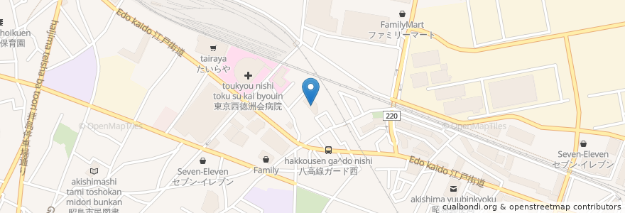 Mapa de ubicacion de 社会福祉法人ゆりかご会　もくせいの苑 en Japonya, 東京都, 昭島市.