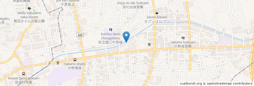 Mapa de ubicacion de 社会福祉法人ケアネット　特別養護老人ホーム弥生ホーム en Japão, Tóquio, 中野区.