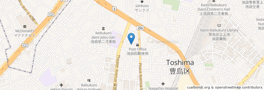 Mapa de ubicacion de 社会福祉法人フロンティア豊島　養浩荘 en Япония, Токио, Тосима.