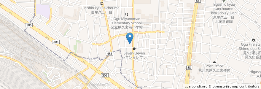 Mapa de ubicacion de 信愛のぞみの郷 en Japonya, 東京都.