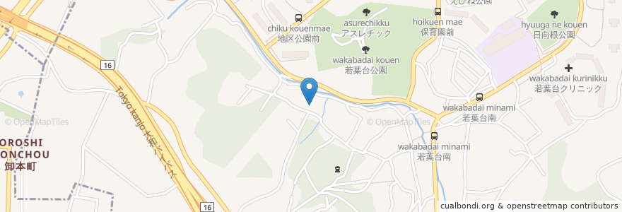 Mapa de ubicacion de 社会福祉法人創生会　あだちホーム en Japão, 神奈川県, 横浜市, 旭区.