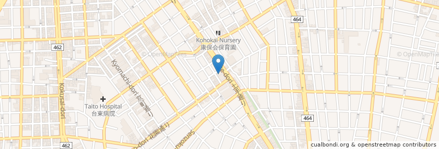 Mapa de ubicacion de 社会福祉法人台東区社会福祉事業団特別養護老人ホーム谷中 en Japan, Tokio, 台東区.